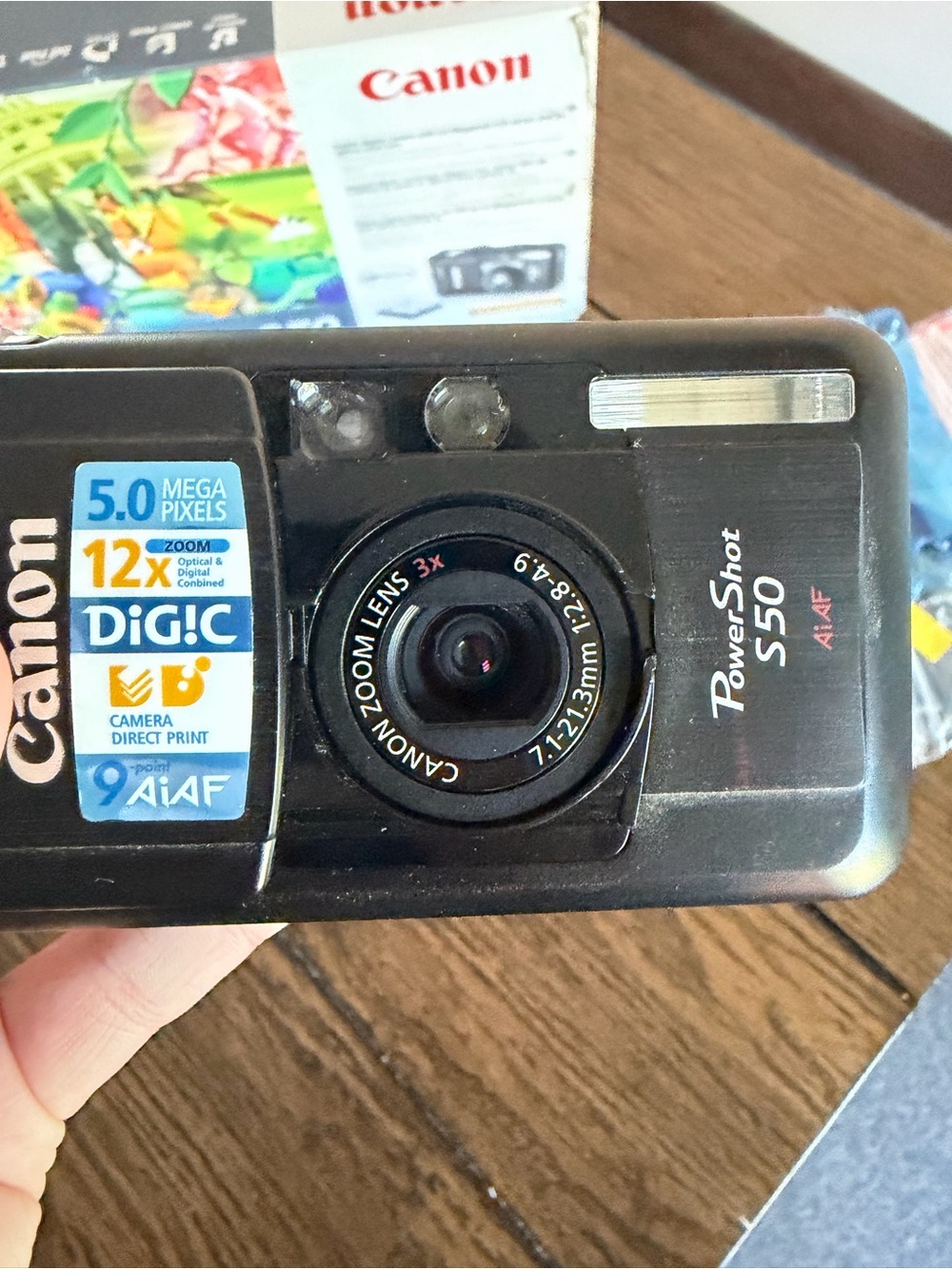 Canon Powershot S50 Digital Camera In Box With Charger Manual Battery - Picture 14 of 14